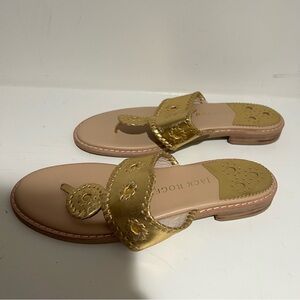 Jack Rogers Metallic Gold Sandals
